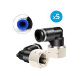 Skyce Pnömatik Dirsek Dişi Rekor 1/2x8 mm Paket 5 Adet