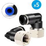 Skyce Pnömatik Dirsek Dişi Rekor 1/4X12 mm Paket 5 Adet