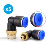 Skyce Pnömatik Dirsek Erkek Rekor 3/8''X10 mm Paket 5 Adet