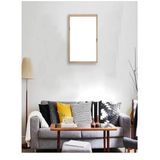 skydem Doğal Ahşap Resim Çerçeve, 30x42 cm, A3 Boyut, Bej, Dikey ve Yatay Kullanım, Zımparalanmış Yüzey, Şeffaf Plastik Pet Cam