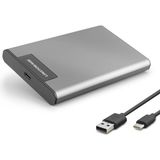 Skygo 2.5" Inç Sata Hdd/ssd Harici Disk Kutusu (Usb 3.0 Type-C Rgb - Gümüş HDX1782) - Standart