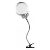 Skygo 2.5 x 130 mm 5X24 mm LED Aydınlatmalı Büyüteç Masa Üstü Metal Hortum Mandallı MG15124-C - Çok Renkli - Standart - Düz