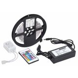 Skygo 5 Mt 3 Cipli Rgb Serit Led Silikonlu Adaptor Uzaktan Kumanda Tak Calistir