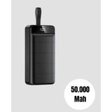 Skygo 50.000 Mah Kapasiteli Powerbank – Hızlı Şarj Destekli, 4 USB Portlu, LED Işıklı Taşınabilir Enerji Deposu - 001-Renkli