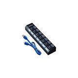 Skygo 5258 7 Port USB 3.0 ve USB 2.0 Hub Anahtarlı Çoklayıcı Çoğaltıcı Switch - 1 GB - 00-Siyah - Beyaz - Option-1