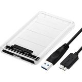 Skygo 6642 2.5" USB 3.0 Harici SSD Harddisk Şeffaf Taşınabilir HDD Sata Kutusu USB 3.0 Ile 5 Gbps A Kadar Veri Aktarımı USB 2.0 Or 1.1destekli Tak-Çalıştır LED Işıklı 4tb (4000GB) Destekli - 1 GB - 00-Siyah - Beyaz - Option-1