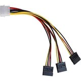Skygo 8549 Kasa Içi 3 Port Ide Molex Sata Power HDD 4 Pin Güç Kablosu 4pin Molex Erkek/ 3x 15PIN Sata Dişi 3 Port Sata Dişi 1 Port 4 Pin Ide Power Erkek - 1 GB - 00-Siyah - Beyaz - Option-1