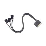 Skygo 9745 Sata Power To Fan Çevirici 3 Port Y Pin Pwm Çoklayıcı Splitter 30CM 24AWG Fan Kablosu, Bilgisayar Anakartının Cpu Fanının Güç Sağlamak Için Sata Arayüzünü Kullanması Sağlamak - 1 GB - 00-Siyah - Beyaz - Option-1