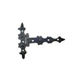 Skygo Antika Tarz Dekoratif Pirinç Yıldız Kuyruklu Menteşe - 85x110 mm, Oksit