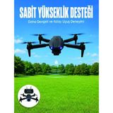 Skygo App Kontrollü Mini Drone 4K Hd Kamera, 360° Takla ve Katlanabilir Tasarım - Renkli
