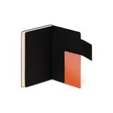 Skygo - Beyaz Sayfalı Not Defteri, M Beden, Fildişi Renkli Kağıttan, 90 G/m², 192 Sayfa, Yumuşak Kapak, Lastik Bant, Boyut 13 x 21 Cm, Golden Hour
