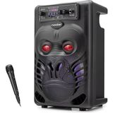 Skygo Bluetooth Karaoke Hoparlör Fm 8 Mikrofonlu 34 x 22.7 x 17.6 cm - Siyah ND2820