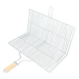 Skygo Büyük Boy Mangal Izgarası - 50X30 cm - Ahşap Saplı