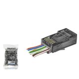 Skygo Cat6 Rj45 Konnektör - 100 Adet Siyah (ND2410/ Poşet Paket)