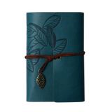Skygo Deri Yaprak Desenli Defter