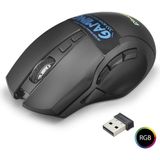 Skygo Dual Mode Kablosuz Gaming Mouse 2400 Dpi 9 Tuş 500Hz Rgb - Siyah W10 - Standart
