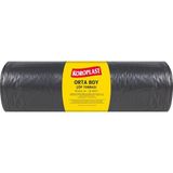 Skygo Ekonomik Endüstriyel Orta Siyah Çöp Torbası 20'li 55X60 Cm, Yırtılmaz & Sızdırmaz, Çift Katlı, Geri Dönüştürülebilir, Restoran,mutfak, Fabrika, Atölye, Ofis, Otel, Hastane, Depo, Bahçe