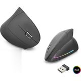 Skygo Ergonomik Dikey Mouse Dual Mode 1600 Dpi Sessiz Rgb - Siyah ND1211