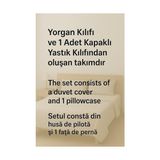 Skygo Ezgi Tek Kişilik Nevresim Takımı, 160 x 230 Cm, Siyah, 1 Yastık Kılıfı Dahil - Acı Kahverengi