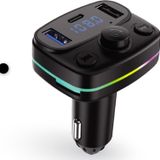 Skygo FM Transmitter Müzik Oynatıcı Kablosuz Bağlantı + Araç Şarjı RGB Type-C AFT10