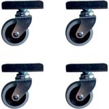 Skygo Furç Uzun-Sunta Bilyalı Teker - 20x50 - Gri - 18MM HKS184 - 4 Adet