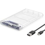 Skygo HDD Kutu Type-C3.1 + Usb3.0 2.5" Transparent HDX1766