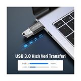 Skygo (Ikili) Otg Akıllı Giriş USB 3.0 To Type-C Dönüştürücü Adaptör Çevirici 5gbps, iPhone 16, Pro, Pro Max, M2, M3, M4 MacBook Pro, Air, iPad Pro ve Galaxy S25, S24, S23 ve Tabletler ile Uyumlu - 1 GB - 00-Siyah - Beyaz - Option-1