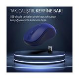 Skygo Inca IWM-311RM Sılent Wıreless Mouse Mavi Komple Rubber Soft Yüzey,sessiz Tuş,ergonomik Dizayn, Konforlu Dokunuş HISSI,1600DPI, USB Alıcı, 10M Çekim,uzun Pil Ömrü, Enerji Tasarrufu Uyku Modu