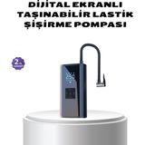 Skygo Kablosuz Dijital Lastik Şişirme Pompası LED Işıklı 80W