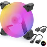 Skygo Kasa Fanı 5. Nesil Rgb 12 cm - Siyah ND2665