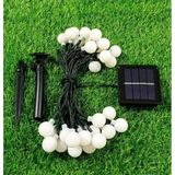Skygo Kazıklı Bahçe Armatür Gün Işığı (Solar 5m 28 LED Top Siyah Kablolu) - Çok Renkli