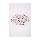 Skygo Kız Bebek Kız Bebek Mickey & Minnie Bisiklet Yaka Sweatshirt - Option-1