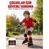 Skygo Koruyucu Seti Dizlik Dirseklik Bileklik Nefes Alabilir Koruma Ekipmanı - Renkli