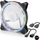 Skygo Krm Kasa Fanı Kristal Rgb 12 cm - Siyah ND2662 Krm