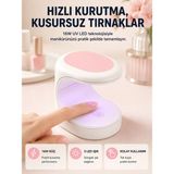 Skygo LED Mini Oje Kurutucu Taşınabilir Hızlı Kuruma Cihazı 3 LED Işıklı Yeni Nesil
