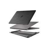 Skygo MacBook Air 13 Inç Kılıfı A1932 A2179 A2337 M1 Uyumlu Sert Kapak 360° Koruma Karbon Fiber Desenli Siyah - 1 GB - 00-Siyah - Beyaz - Option-1