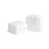 Skygo MacBook Air 13,6 ve 15,3 Inç M1-M4 Uyumlu Silikon Şarj Aleti Kılıfı | 35W Usb-C (Yatay Küçük Kompact) – 360° Koruma, Kaymaz Yüzey Beyaz - 1 GB - 00-Siyah - Beyaz - Option-1