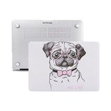 Skygo MacBook Air M1 Kılıfı 13 Inç A2337 A2179 A1932 Uyumlu Sert Kapak Hard Case Koruyucu Kılıf Gözlüklü Pug Köpek Desenli Uv Baskılı Çizilme Önleyici Pembe - 1 GB - 00-Siyah - Beyaz - Option-1