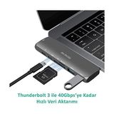 Skygo MacBook Usb-C Hub ve Çoklayıcı 7-In-1 | 4K Hdmı, USB 3.0, Sd/microsd | M1 ve M2 Uyumlu Gri - 1 GB - 00-Siyah - Beyaz - Option-1
