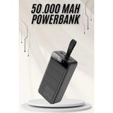 Skygo Powerbank Çoklu Şarj Girişi 50.000 Mah Taşınabilir Dijital Göstergeli - 001-Renkli
