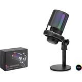 Skygo Profesyonel Gaming Rgb Mikrofon 192 Khz / 24 Bit Kondenser Kayıt Seti Type-C - Siyah ME6SB