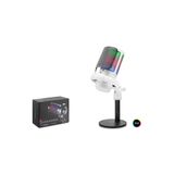 Skygo Profesyonel Mikser Kontrollü Gaming Rgb Mikrofon 24 Bit Çinko Alaşım Gövde Type-C - Beyaz ME6SW