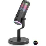 Skygo Profesyonel Rgb Mikrofon Dsp Gürültü Engelleme Reverb Echo Destekli Type-C - Siyah Su8
