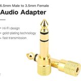 Skygo PX-4458 6.3 mm Erkek To 3.5 mm Dişi Jack Adaptörü, 6.35 mm Büyük Jack Erkek 3.5 mm Kulaklık Dişi Ses Çevirici, Mikrofon Amfi Hoparlör Ses Sistemi Dönüştürücü - 1 GB - 00-Siyah - Beyaz - Option-1