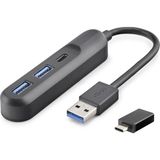 Skygo Ramia Premium | USB Type-C 3.2 Gen1 Hub 3 Port 5 Gbps Siyah U35G05 | TG-HB-2026