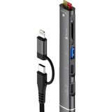 Skygo Ramia Premium | ZR563 Lightning Type-C 5 In 1 USB Hub Card Reader | TG-HB-2026