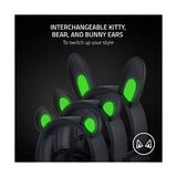 Skygo Razer Kraken Kitty V2 Pro - Değiştirilebilir Kulaklı Kablolu Rgb Kulaklık (Değiştirilebilir Kitty, Ayı ve Tavşan Kulakları; Reaktif Akış Aydınlatması) Siyah - 1. Kol Oyun Konsolu - Ahşap