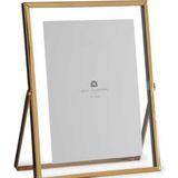 Skygo Resim Çerçevesi, Metal Cam, Dikey Dikdörtgen Resim Çerçevesi 25*20 cm - Gold