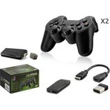 Skygo Retro Oyun Stick HDMI Çift Gamepad Seti 2.4g Kablosuz - Siyah HD327 - Çok Renkli