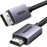 Skygo Revify 4K 1080P@120Hz Displayport 1.2 To HDMI 1.4 Örgülü Kablo, 1.5m, 35841 - 1 GB - 00-Siyah - Beyaz - Option-1